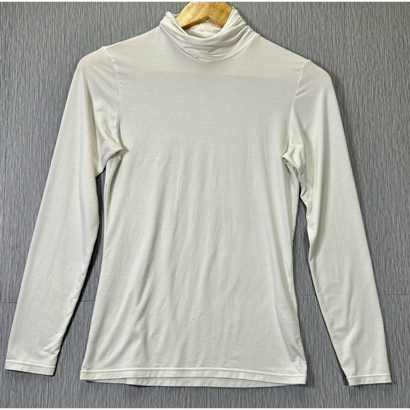 Uniqlo T-shirt Womens Small HeatTech Turtleneck Long Sleeve Layering Under Shirt - Picture 1 of 5
